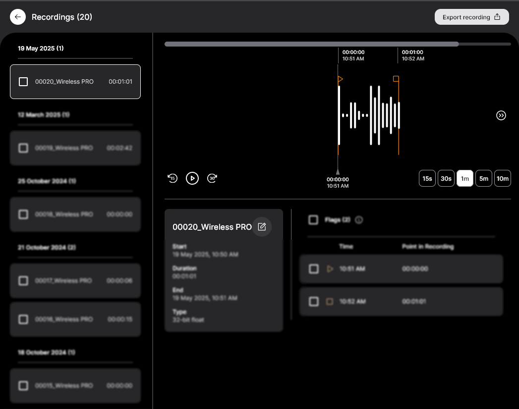 Renaming Wireless PRO transmitters in RØDE Central